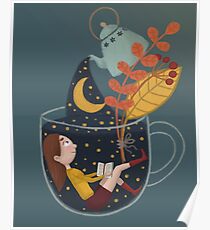 Eine Tasse Sternenhimmel Poster
