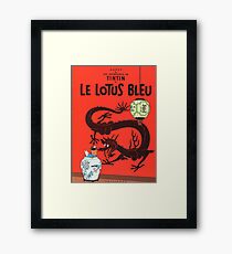 Tintin Lotus Bleu Framed Print