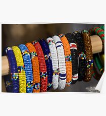 Coloured Bracelets Poster