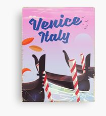 Venice Italy travel poster Metal Print