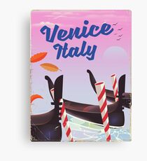 Venice Italy travel poster Canvas Print