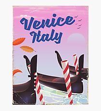 Venice Italy travel poster Photographic Print