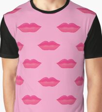 Funny Lips Pattern 2 Grafik T-Shirt