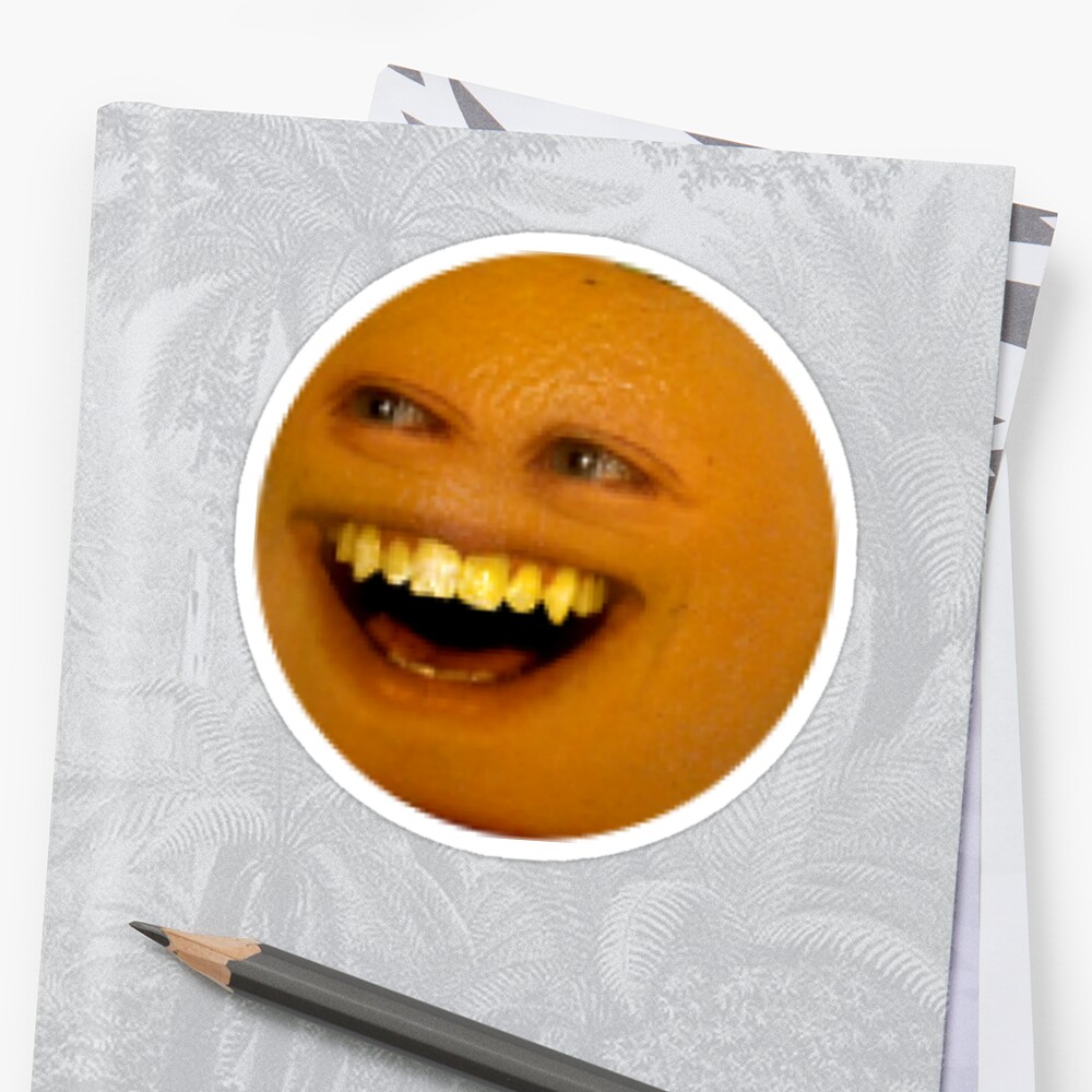 Annoying Orange Sticker By Jonnyman Redbubble