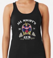 all might gym Racerback Tank Top