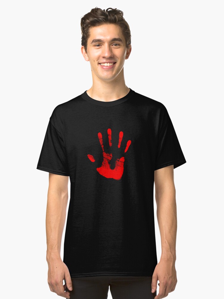 Alternative Ansicht von Rote Rechte Hand Classic T-Shirt
