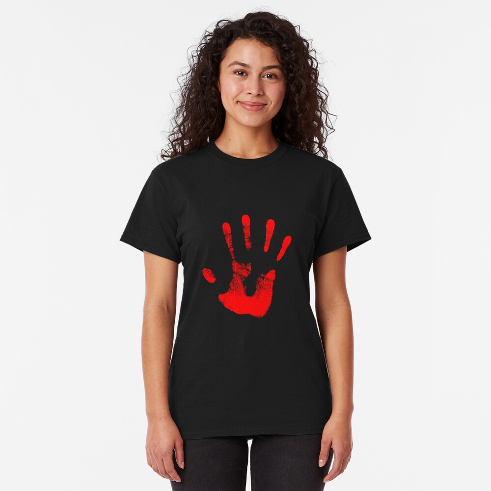 Rote Rechte Hand Classic T-Shirt