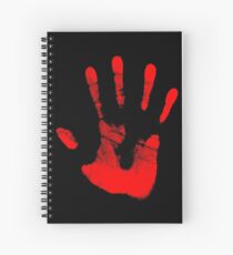 Red Right Hand Spiral Notebook