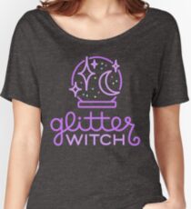 Camiseta ancha bruja de brillo