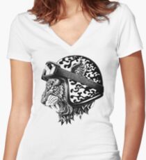 Tiger Helm Women's Fitted V-Neck T-Shirt