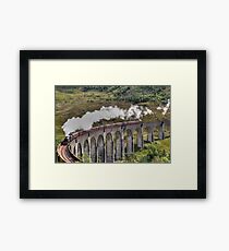 Jacobite Steam Train, Glenfinnan Viaduct, Scotland. Framed Print