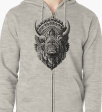 Bison Zipped Hoodie