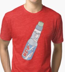 Kawaii Soda Drink (*background color customizable) Tri-blend T-Shirt