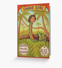 Snake Girl Greeting Card