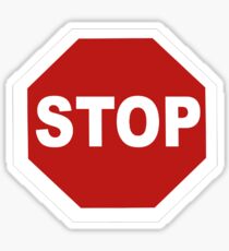 Stop sign Sticker