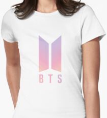 BTS Coloured logo Women's Fitted T-Shirt