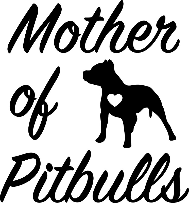 "Mother of Pitbulls, Pit bull mom shirt" Stickers by worksaheart
