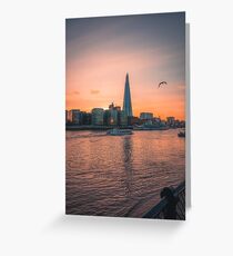 Tarjeta de felicitación El fragmento al atardecer