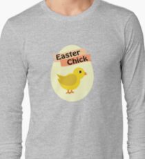 Cute Yellow Easter Chick Long Sleeve T-Shirt