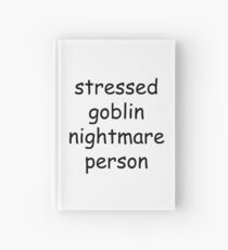 gestresster Goblin Albtraum Person Notizbuch