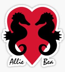 Allie + Bea+ Seahorse Sticker