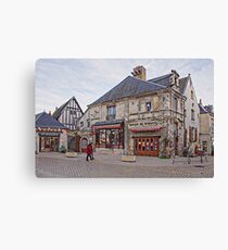 Shops in Villandry, France Canvas Print