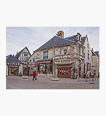 Shops in Villandry, France Photographic Print