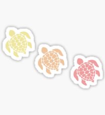 Turtle - Warm Pastel Colors Sticker
