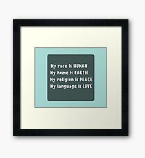 Peppy Humanist Framed Print