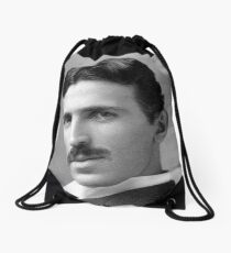 Nikola Tesla Drawstring Bag