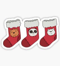 We Bare Bears - Christmas Stockings Sticker