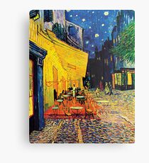 Vincent Van Gogh - Cafe Terrace at Night Metal Print