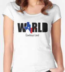 COWBOYS LAND Women's Fitted Scoop T-Shirt