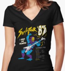 Skeletour '83 Women's Fitted V-Neck T-Shirt
