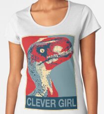Raptor Propaganda - Clever Girl Women's Premium T-Shirt