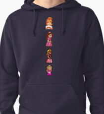All 8 Bit Peach Pullover Hoodie
