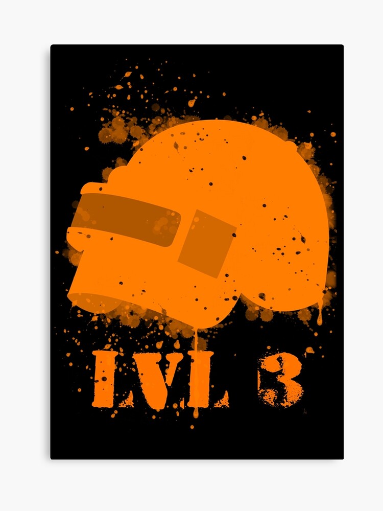 Helmet Level 3 Pubg Canvas Print By Eniac Redbubble - helmet level 3 pubg canvas print