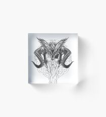 Monochrome Allfather Acrylic Block