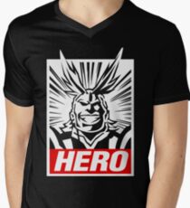 Boku No Hero Academia - All Might Men's V-Neck T-Shirt