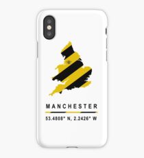Manchester GPS Bee Map iPhone Case/Skin
