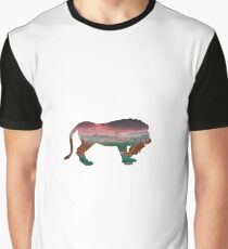Lion in the Forest Graphic T-Shirt