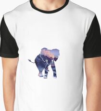 Elephant in a Canvas Graphic T-Shirt