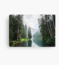 Lienzo Vive la aventura - Lago Di Braies X