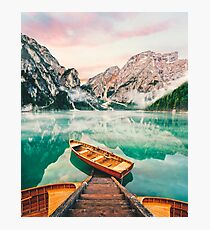 Live the Adventure - Lago Di Braies XVII Photographic Print