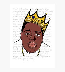 Lámina fotográfica Biggie Smalls