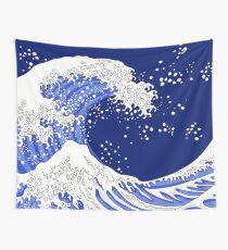 Große blaue Welle Wandbehang