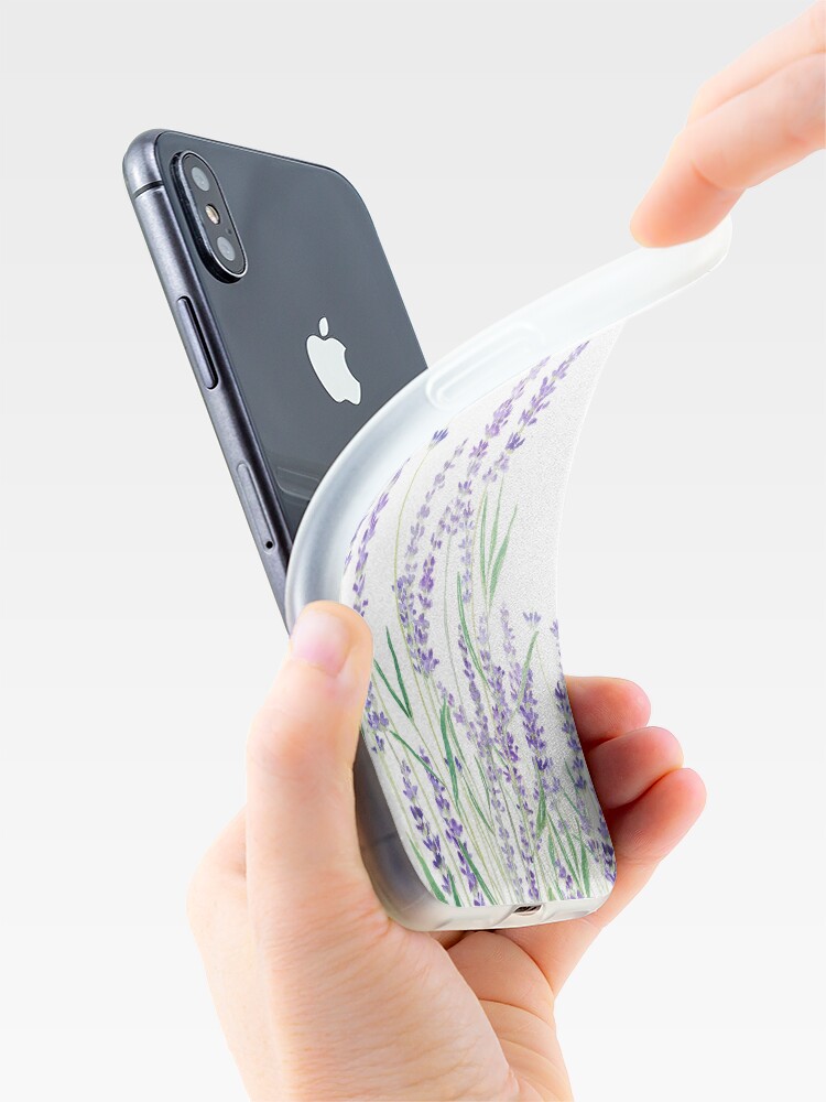 Alternate view of purple lavender iPhone Case & Cover