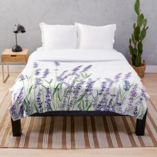 Manta lavanda púrpura