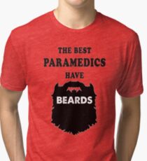 Paramedic Nurse gift beards costume tees shirts Tri-blend T-Shirt
