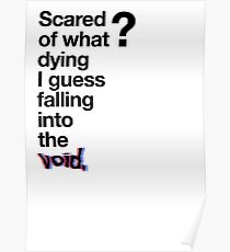 Falling into the void. Poster
